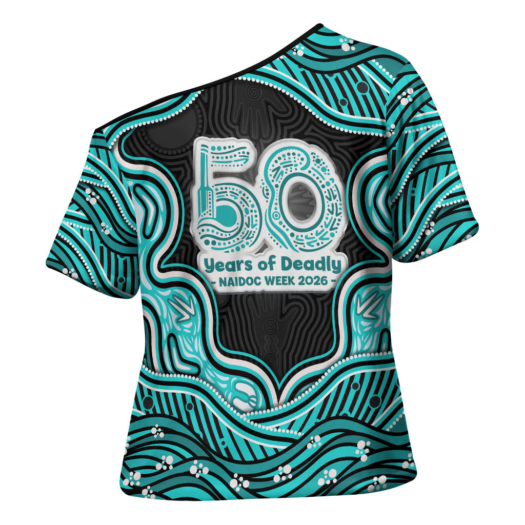 Brisbane Heat NAIDOC Week 2026 Cross Shoulder Shirt Aboriginal Indigenous - 50 Years of Deadly
