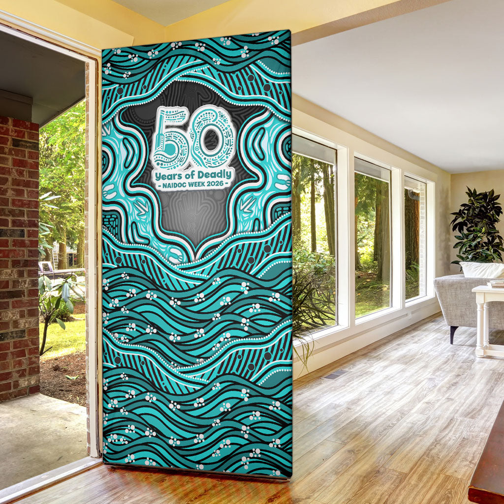 Brisbane Heat NAIDOC Week 2026 Door Cover Aboriginal Indigenous - 50 Years of Deadly
