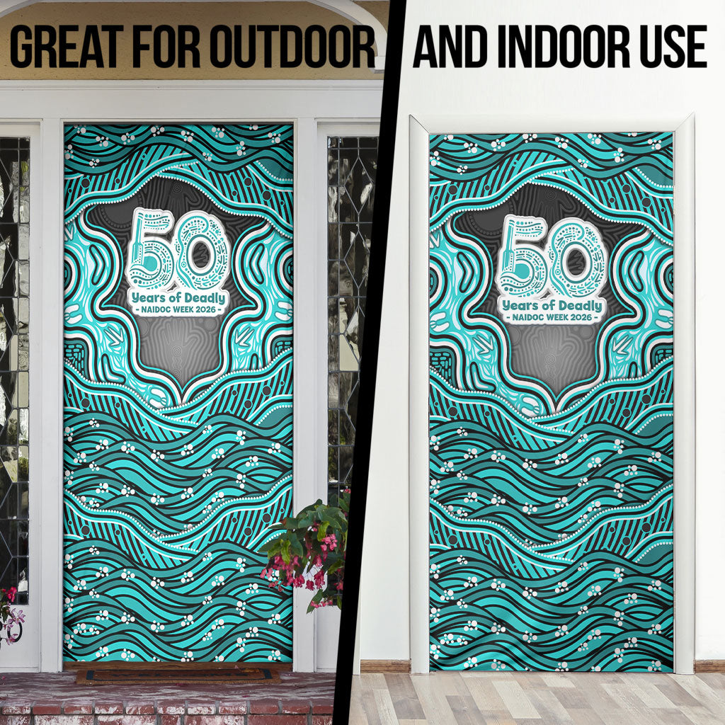 Brisbane Heat NAIDOC Week 2026 Door Cover Aboriginal Indigenous - 50 Years of Deadly