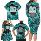 Brisbane Heat NAIDOC Week 2026 Family Matching Long Sleeve Bodycon Dress and Hawaiian Shirt Aboriginal Indigenous - 50 Years of Deadly