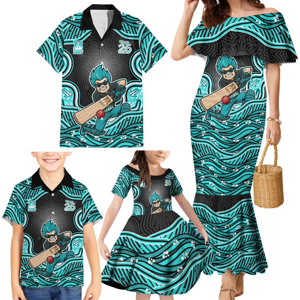 Brisbane Heat NAIDOC Week 2026 Family Matching Mermaid Dress and Hawaiian Shirt Aboriginal Indigenous - 50 Years of Deadly