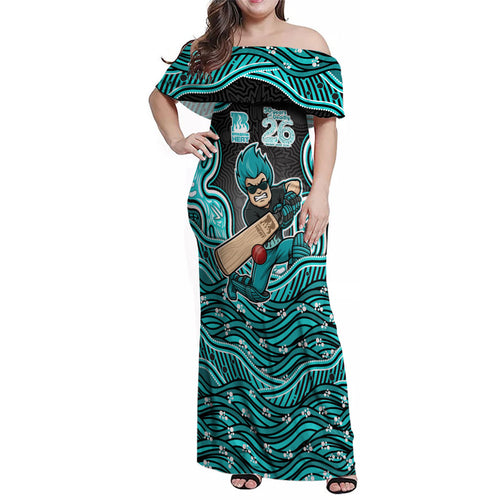 Brisbane Heat NAIDOC Week 2026 Family Matching Off Shoulder Maxi Dress and Hawaiian Shirt Aboriginal Indigenous - 50 Years of Deadly