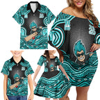 Brisbane Heat NAIDOC Week 2026 Family Matching Off Shoulder Short Dress and Hawaiian Shirt Aboriginal Indigenous - 50 Years of Deadly