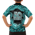 Brisbane Heat NAIDOC Week 2026 Family Matching Off Shoulder Short Dress and Hawaiian Shirt Aboriginal Indigenous - 50 Years of Deadly