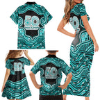 Brisbane Heat NAIDOC Week 2026 Family Matching Short Sleeve Bodycon Dress and Hawaiian Shirt Aboriginal Indigenous - 50 Years of Deadly