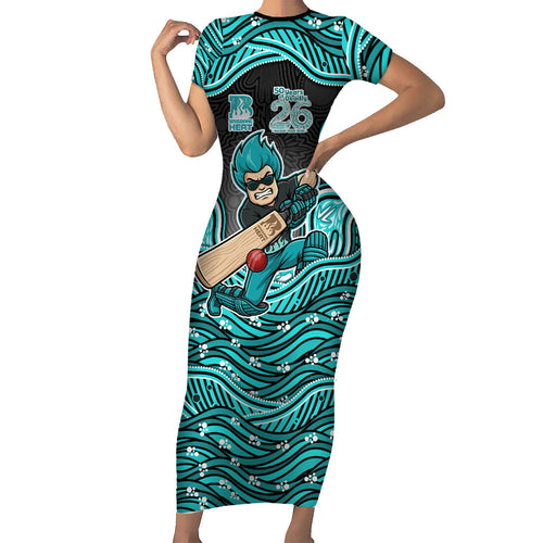 Brisbane Heat NAIDOC Week 2026 Family Matching Short Sleeve Bodycon Dress and Hawaiian Shirt Aboriginal Indigenous - 50 Years of Deadly