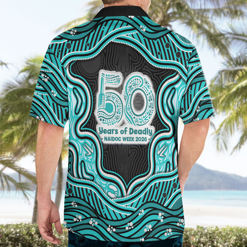 Brisbane Heat NAIDOC Week 2026 Hawaiian Shirt Aboriginal Indigenous - 50 Years of Deadly