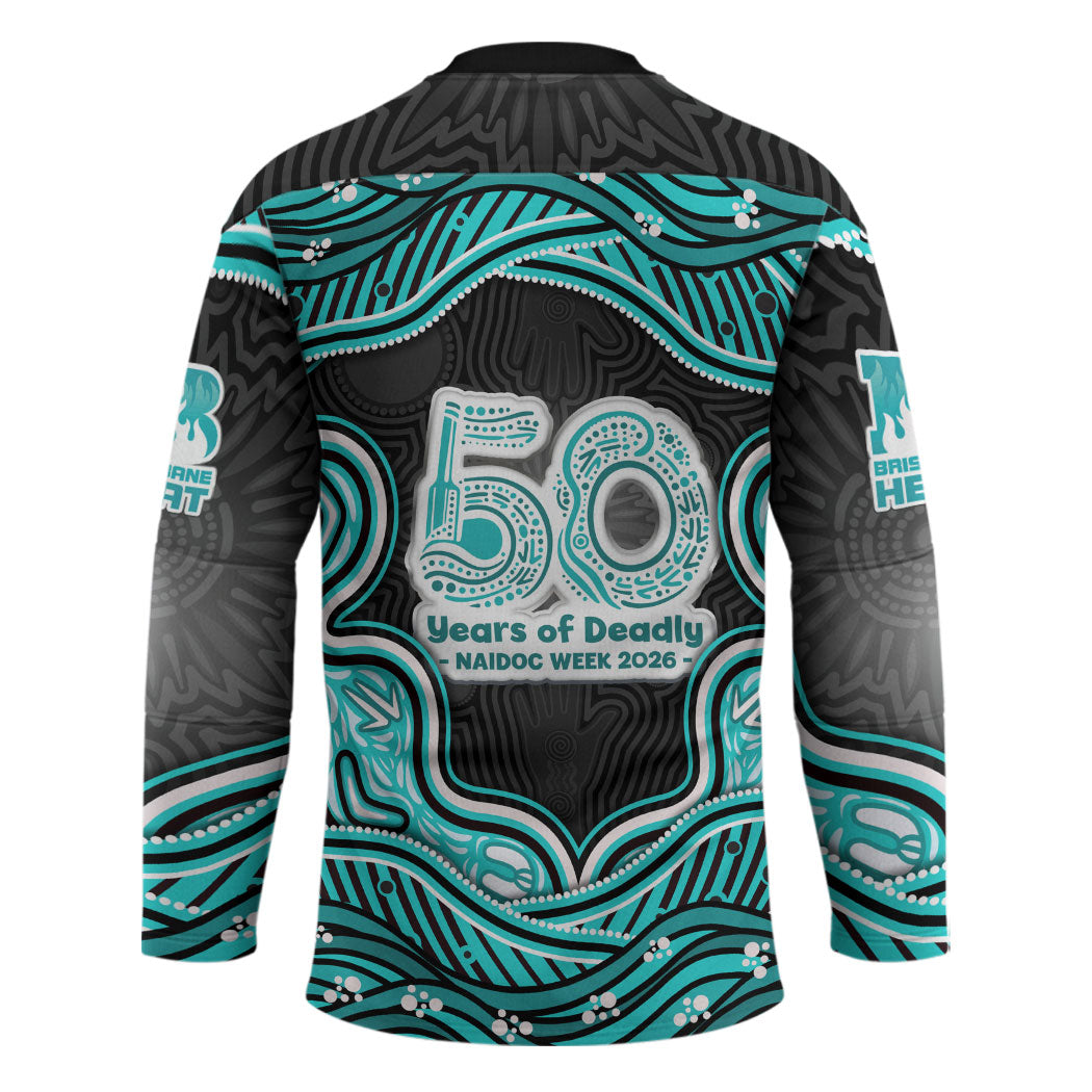 Brisbane Heat NAIDOC Week 2026 Hockey Jersey Aboriginal Indigenous - 50 Years of Deadly