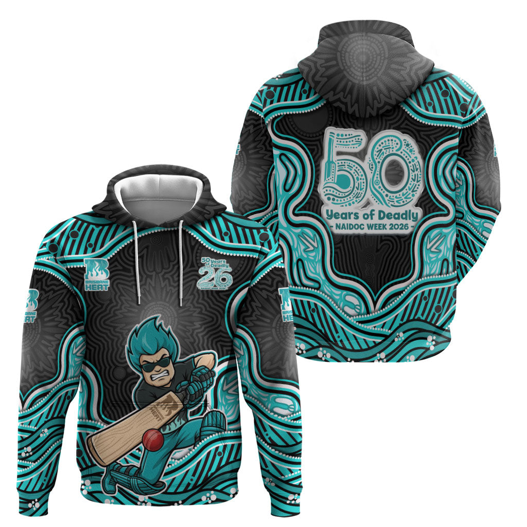 Brisbane Heat NAIDOC Week 2026 Hoodie Aboriginal Indigenous - 50 Years of Deadly