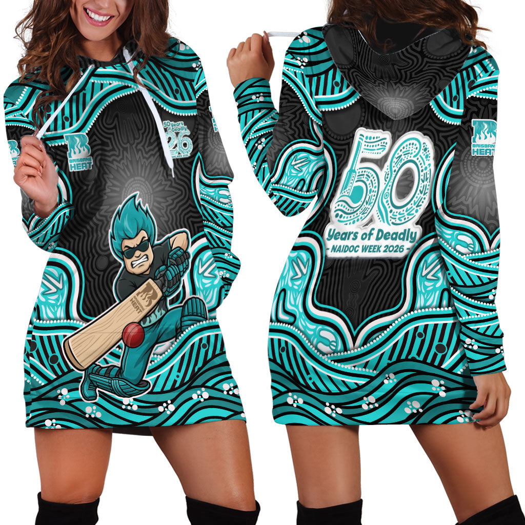 Brisbane Heat NAIDOC Week 2026 Hoodie Dress Aboriginal Indigenous - 50 Years of Deadly