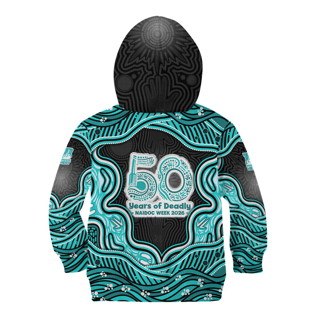 Brisbane Heat NAIDOC Week 2026 Kid Hoodie Aboriginal Indigenous - 50 Years of Deadly