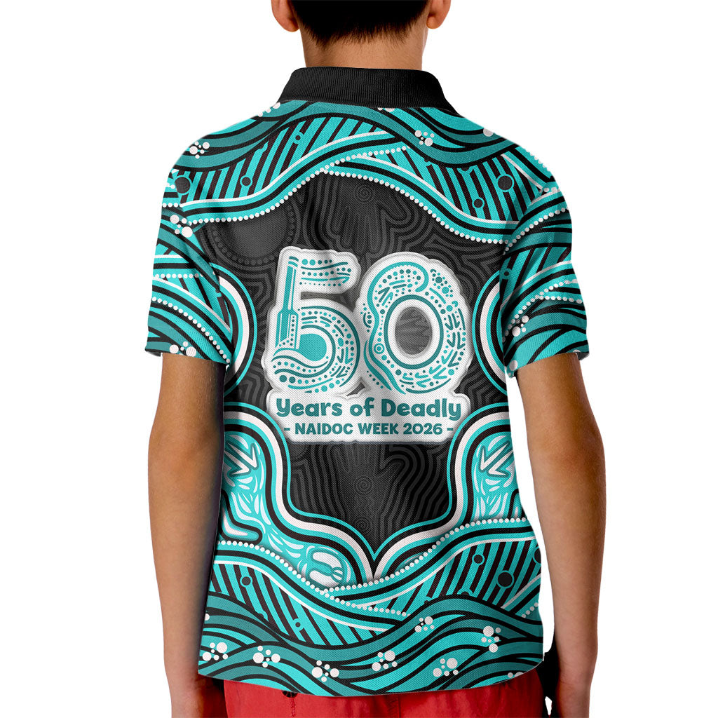 Brisbane Heat NAIDOC Week 2026 Kid Polo Shirt Aboriginal Indigenous - 50 Years of Deadly