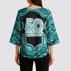 Brisbane Heat NAIDOC Week 2026 Kimono Sleeve Blouse Aboriginal Indigenous - 50 Years of Deadly