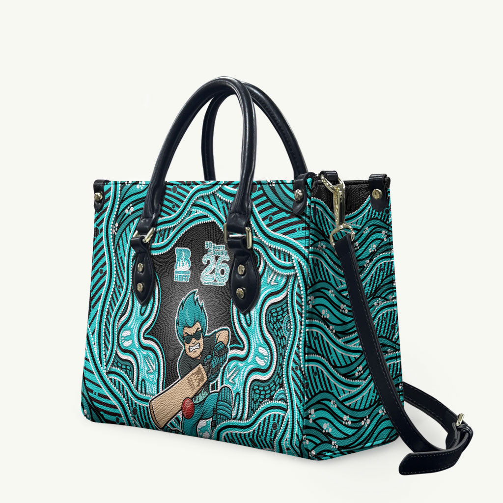 Brisbane Heat NAIDOC Week 2026 Leather Bag Aboriginal Indigenous - 50 Years of Deadly