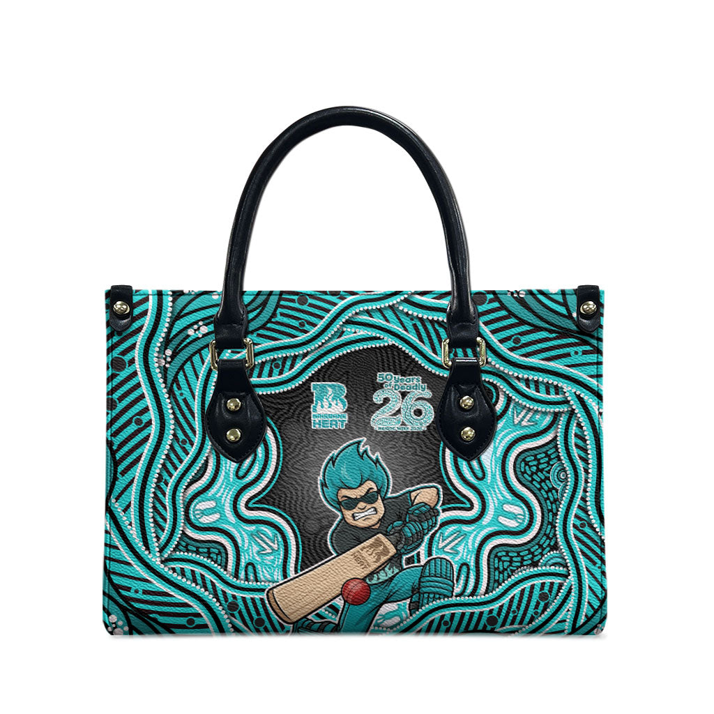Brisbane Heat NAIDOC Week 2026 Leather Bag Aboriginal Indigenous - 50 Years of Deadly