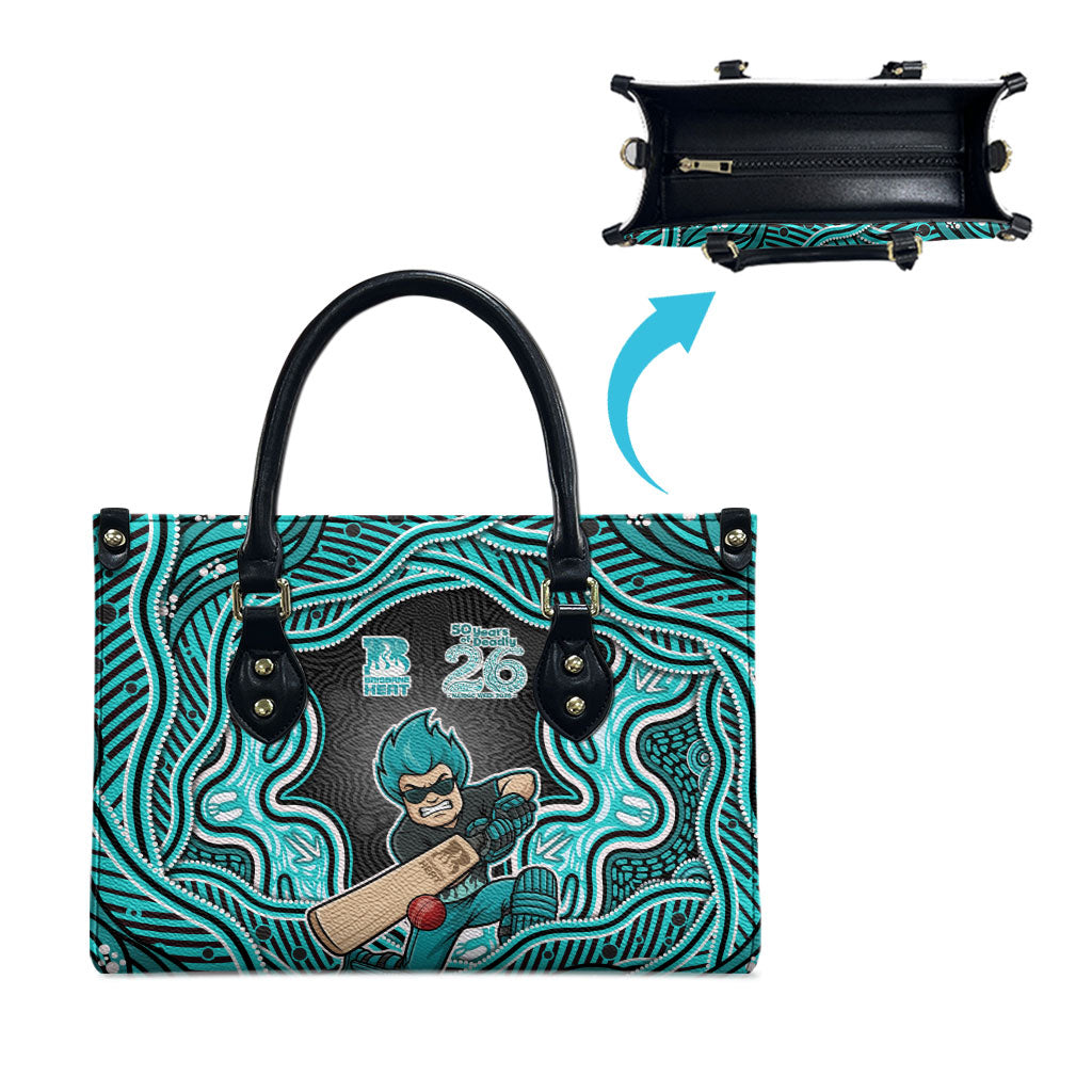Brisbane Heat NAIDOC Week 2026 Leather Bag Aboriginal Indigenous - 50 Years of Deadly