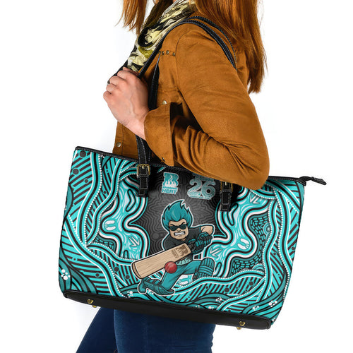 Brisbane Heat NAIDOC Week 2026 Leather Tote Bag Aboriginal Indigenous - 50 Years of Deadly
