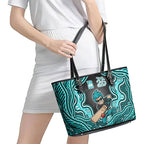 Brisbane Heat NAIDOC Week 2026 Leather Tote Bag Aboriginal Indigenous - 50 Years of Deadly
