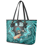Brisbane Heat NAIDOC Week 2026 Leather Tote Bag Aboriginal Indigenous - 50 Years of Deadly