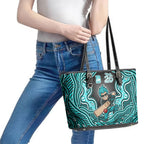 Brisbane Heat NAIDOC Week 2026 Leather Tote Bag Aboriginal Indigenous - 50 Years of Deadly