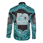Brisbane Heat NAIDOC Week 2026 Long Sleeve Button Shirt Aboriginal Indigenous - 50 Years of Deadly
