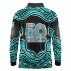 Brisbane Heat NAIDOC Week 2026 Long Sleeve Polo Shirt Aboriginal Indigenous - 50 Years of Deadly
