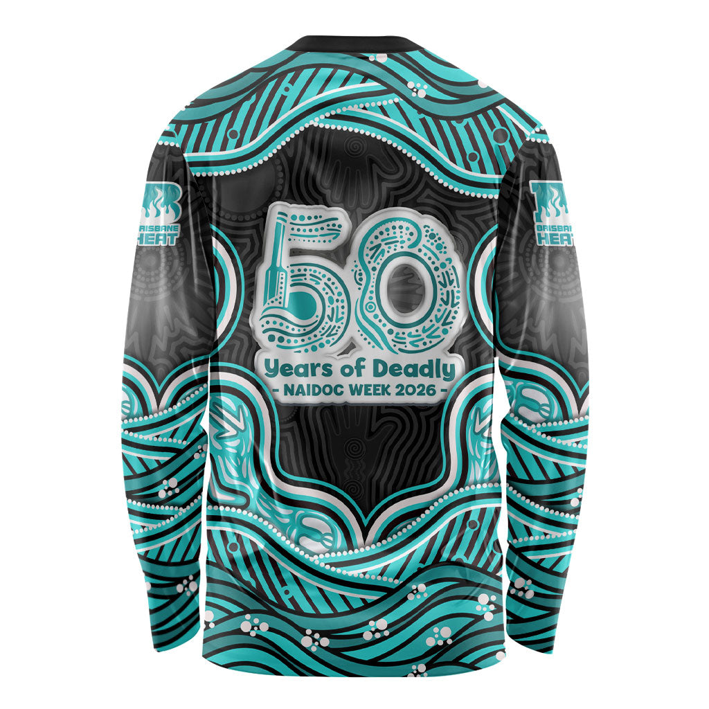 Brisbane Heat NAIDOC Week 2026 Long Sleeve Shirt Aboriginal Indigenous - 50 Years of Deadly