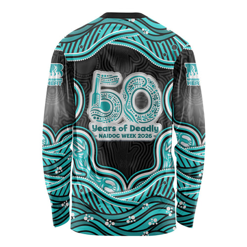 Brisbane Heat NAIDOC Week 2026 Long Sleeve Shirt Aboriginal Indigenous - 50 Years of Deadly