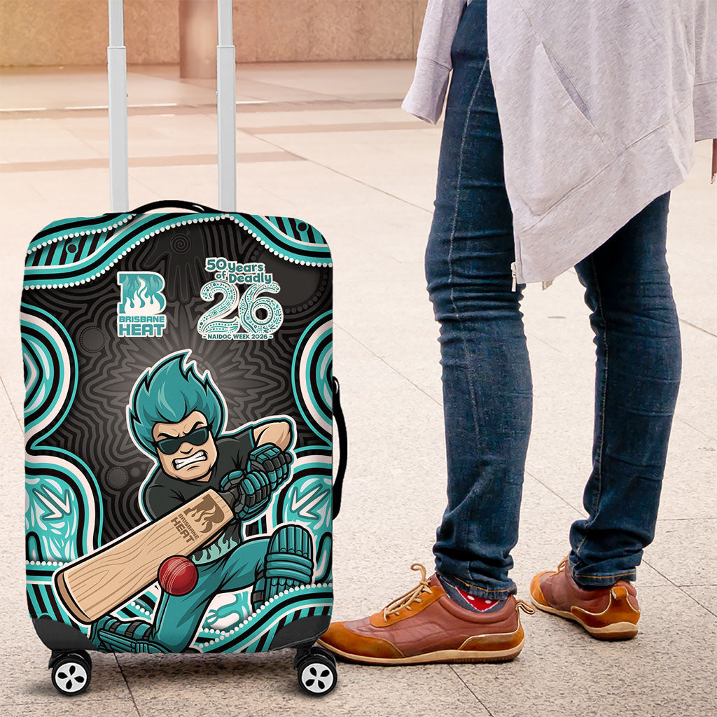 Brisbane Heat NAIDOC Week 2026 Luggage Cover Aboriginal Indigenous - 50 Years of Deadly