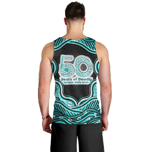 Brisbane Heat NAIDOC Week 2026 Men Tank Top Aboriginal Indigenous - 50 Years of Deadly