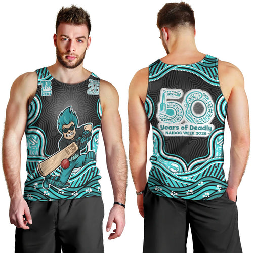 Brisbane Heat NAIDOC Week 2026 Men Tank Top Aboriginal Indigenous - 50 Years of Deadly