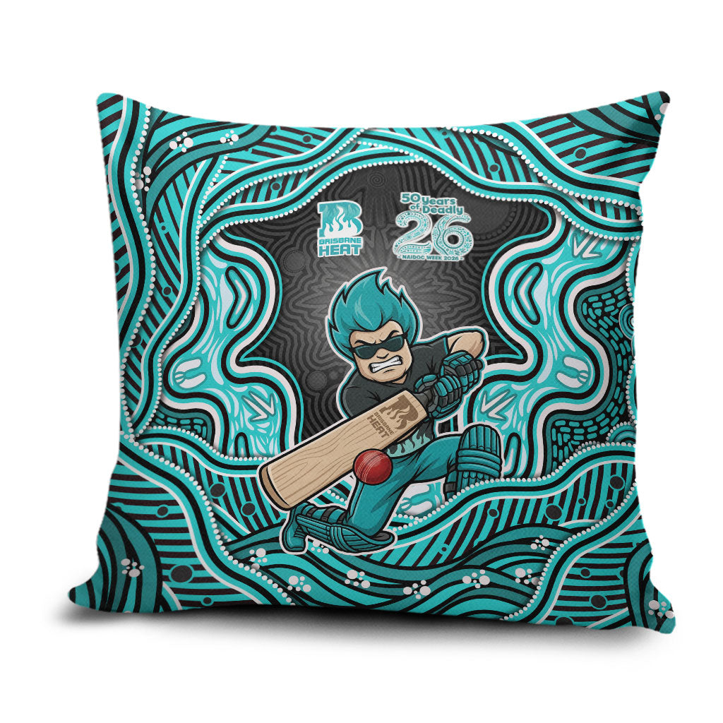 Brisbane Heat NAIDOC Week 2026 Pillow Cover Aboriginal Indigenous - 50 Years of Deadly