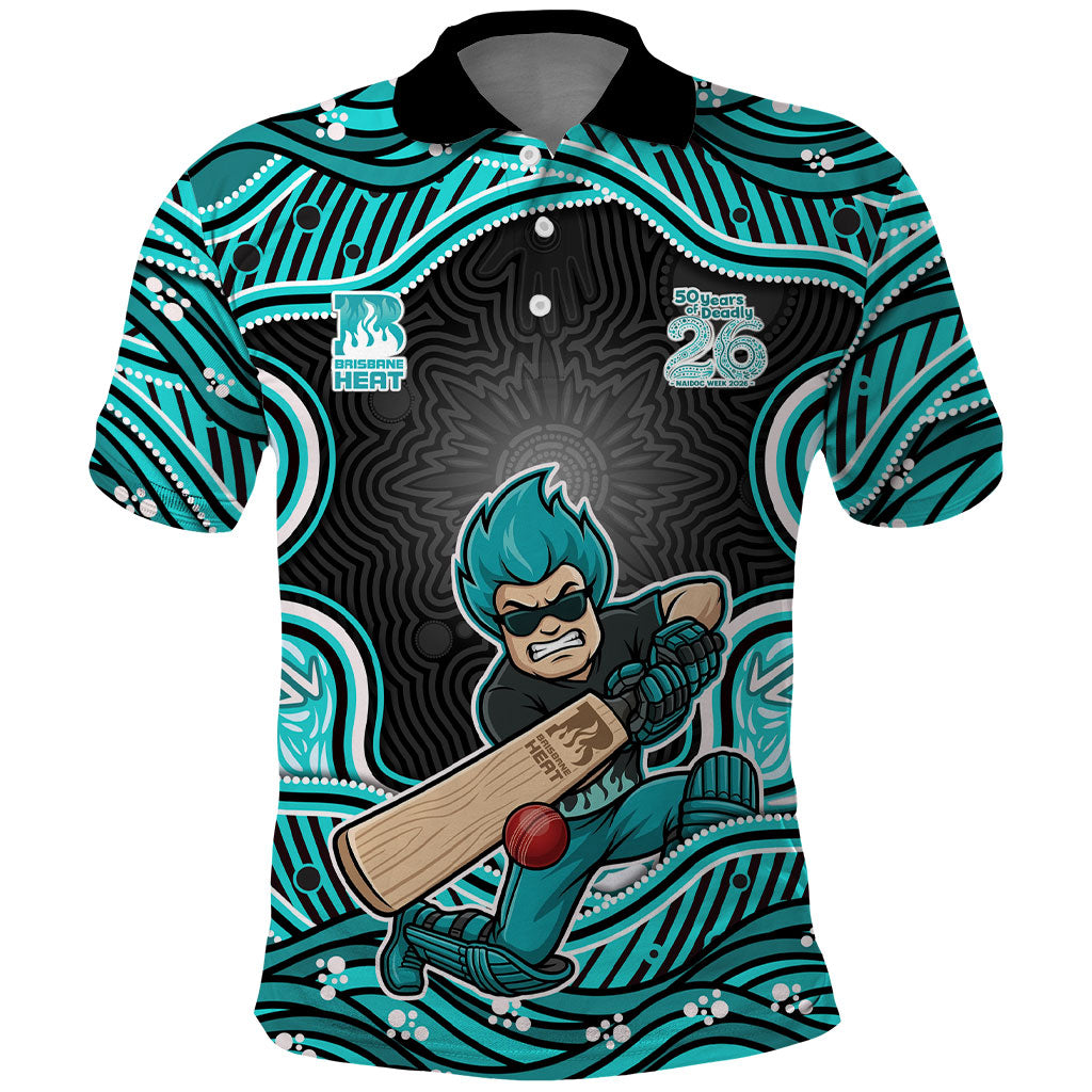 Brisbane Heat NAIDOC Week 2026 Polo Shirt Aboriginal Indigenous - 50 Years of Deadly