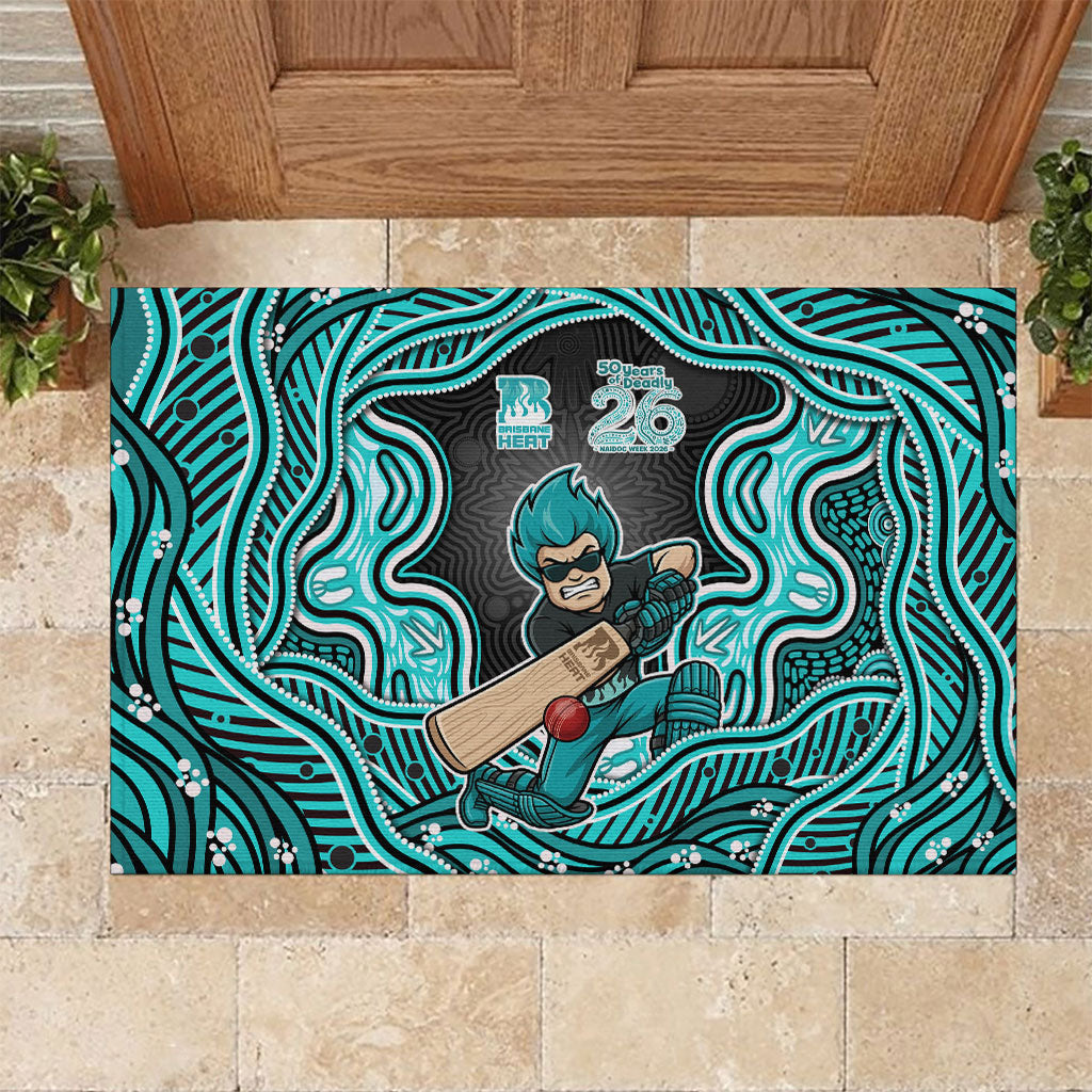 Brisbane Heat NAIDOC Week 2026 Rubber Doormat Aboriginal Indigenous - 50 Years of Deadly