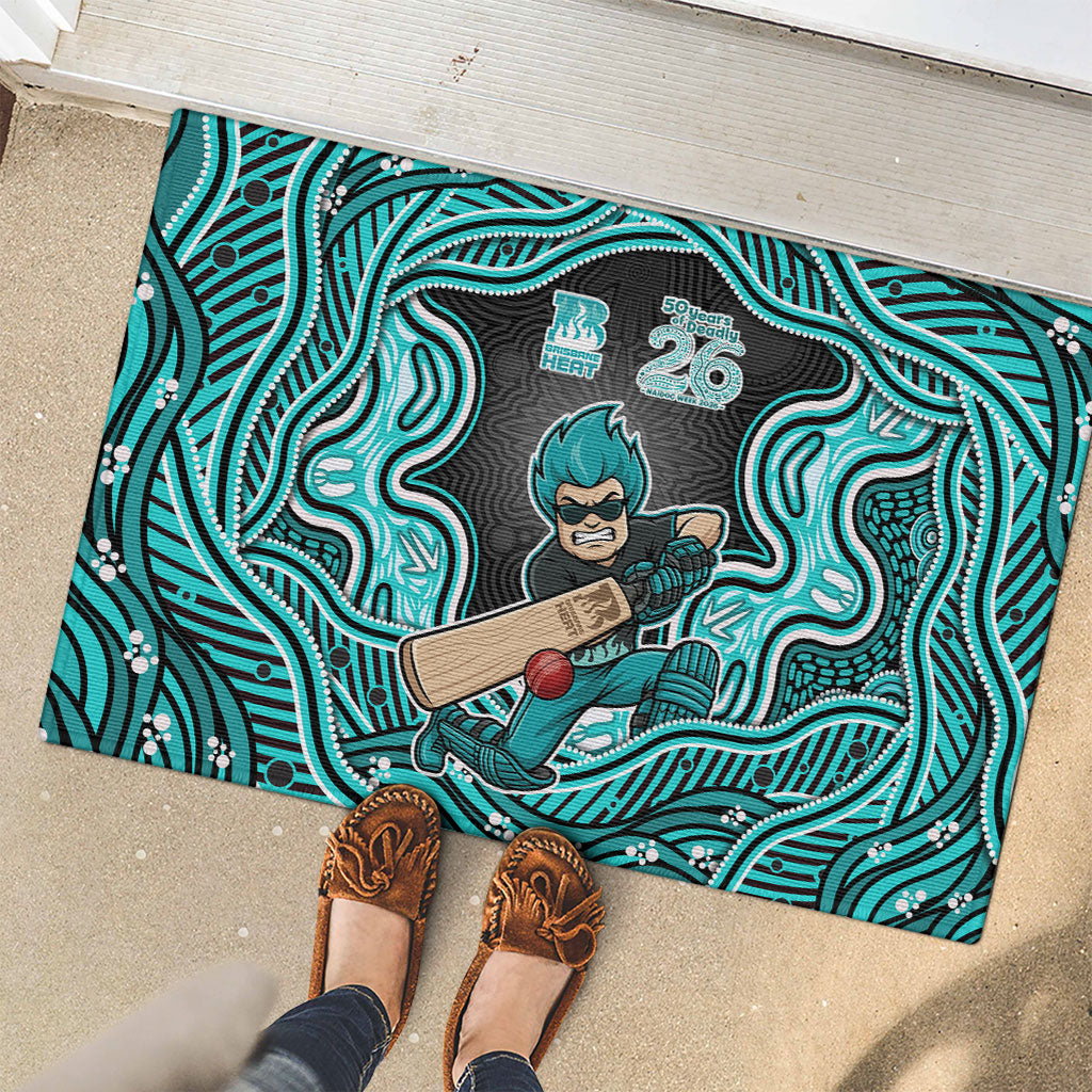 Brisbane Heat NAIDOC Week 2026 Rubber Doormat Aboriginal Indigenous - 50 Years of Deadly