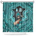 Brisbane Heat NAIDOC Week 2026 Shower Curtain Aboriginal Indigenous - 50 Years of Deadly