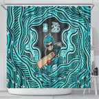 Brisbane Heat NAIDOC Week 2026 Shower Curtain Aboriginal Indigenous - 50 Years of Deadly