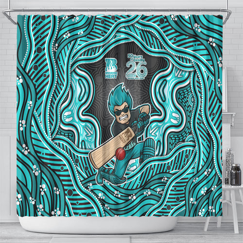 Brisbane Heat NAIDOC Week 2026 Shower Curtain Aboriginal Indigenous - 50 Years of Deadly