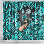 Brisbane Heat NAIDOC Week 2026 Shower Curtain Aboriginal Indigenous - 50 Years of Deadly