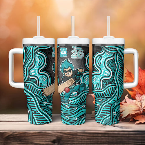 Brisbane Heat NAIDOC Week 2026 Tumbler With Handle Aboriginal Indigenous - 50 Years of Deadly