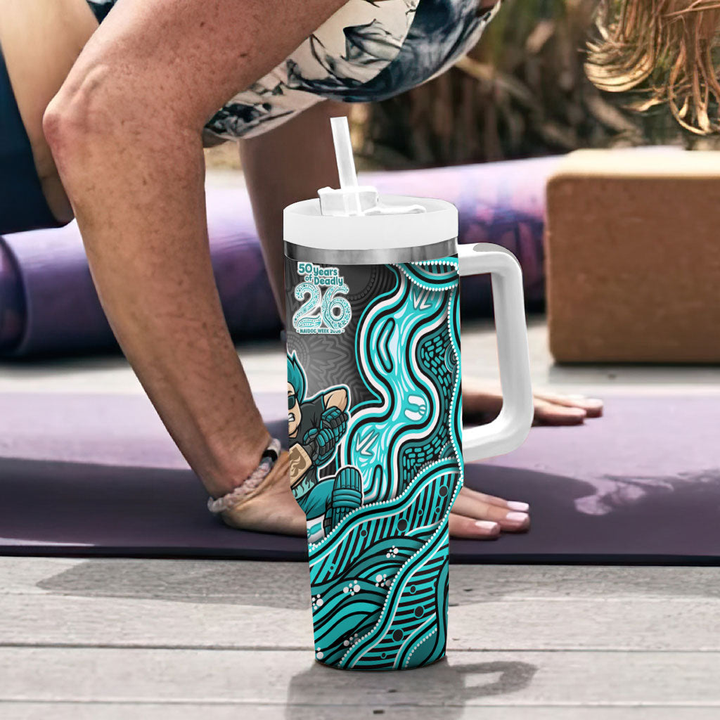 Brisbane Heat NAIDOC Week 2026 Tumbler With Handle Aboriginal Indigenous - 50 Years of Deadly