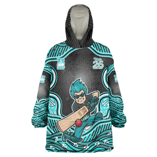 Brisbane Heat NAIDOC Week 2026 Wearable Blanket Hoodie Aboriginal Indigenous - 50 Years of Deadly