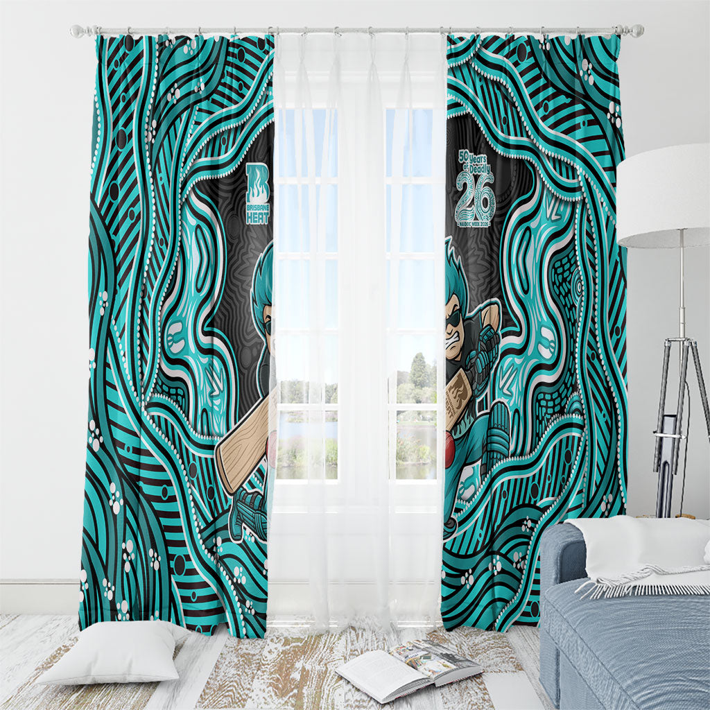 Brisbane Heat NAIDOC Week 2026 Window Curtain Aboriginal Indigenous - 50 Years of Deadly