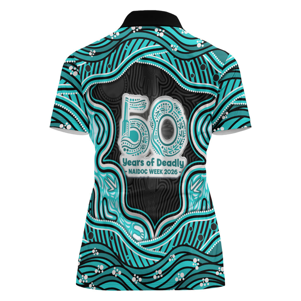 Brisbane Heat NAIDOC Week 2026 Women Polo Shirt Aboriginal Indigenous - 50 Years of Deadly