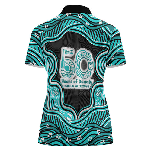 Brisbane Heat NAIDOC Week 2026 Women Polo Shirt Aboriginal Indigenous - 50 Years of Deadly