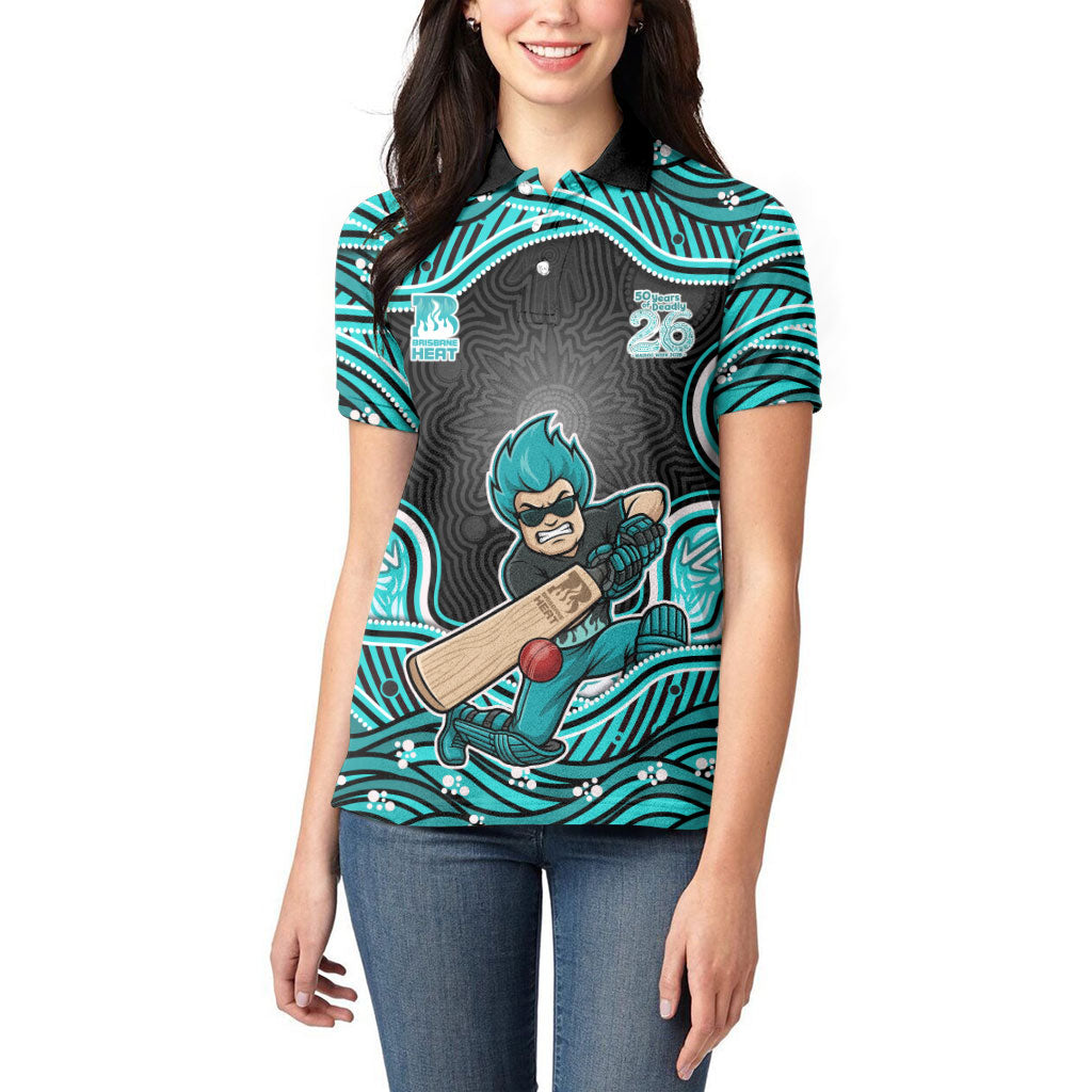 Brisbane Heat NAIDOC Week 2026 Women Polo Shirt Aboriginal Indigenous - 50 Years of Deadly