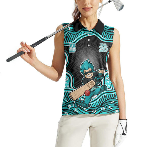 Brisbane Heat NAIDOC Week 2026 Women Sleeveless Polo Shirt Aboriginal Indigenous - 50 Years of Deadly