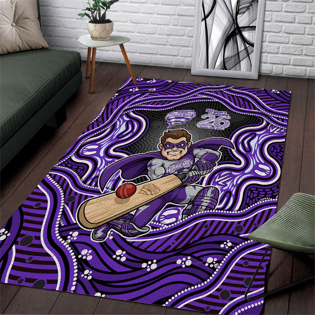 Hobart Hurricanes NAIDOC Week 2026 Area Rug Aboriginal Indigenous - 50 Years of Deadly