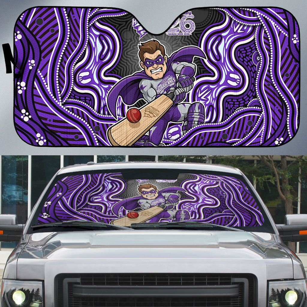 Hobart Hurricanes NAIDOC Week 2026 Auto Sun Shade Aboriginal Indigenous - 50 Years of Deadly