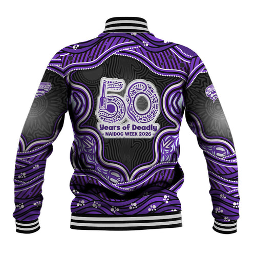 Hobart Hurricanes NAIDOC Week 2026 Baseball Jacket Aboriginal Indigenous - 50 Years of Deadly